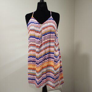 THE VINTAGE SHOP MULTICOLOURED ABSTRACT PRINT MINI DRESS WOMEN SIZE L